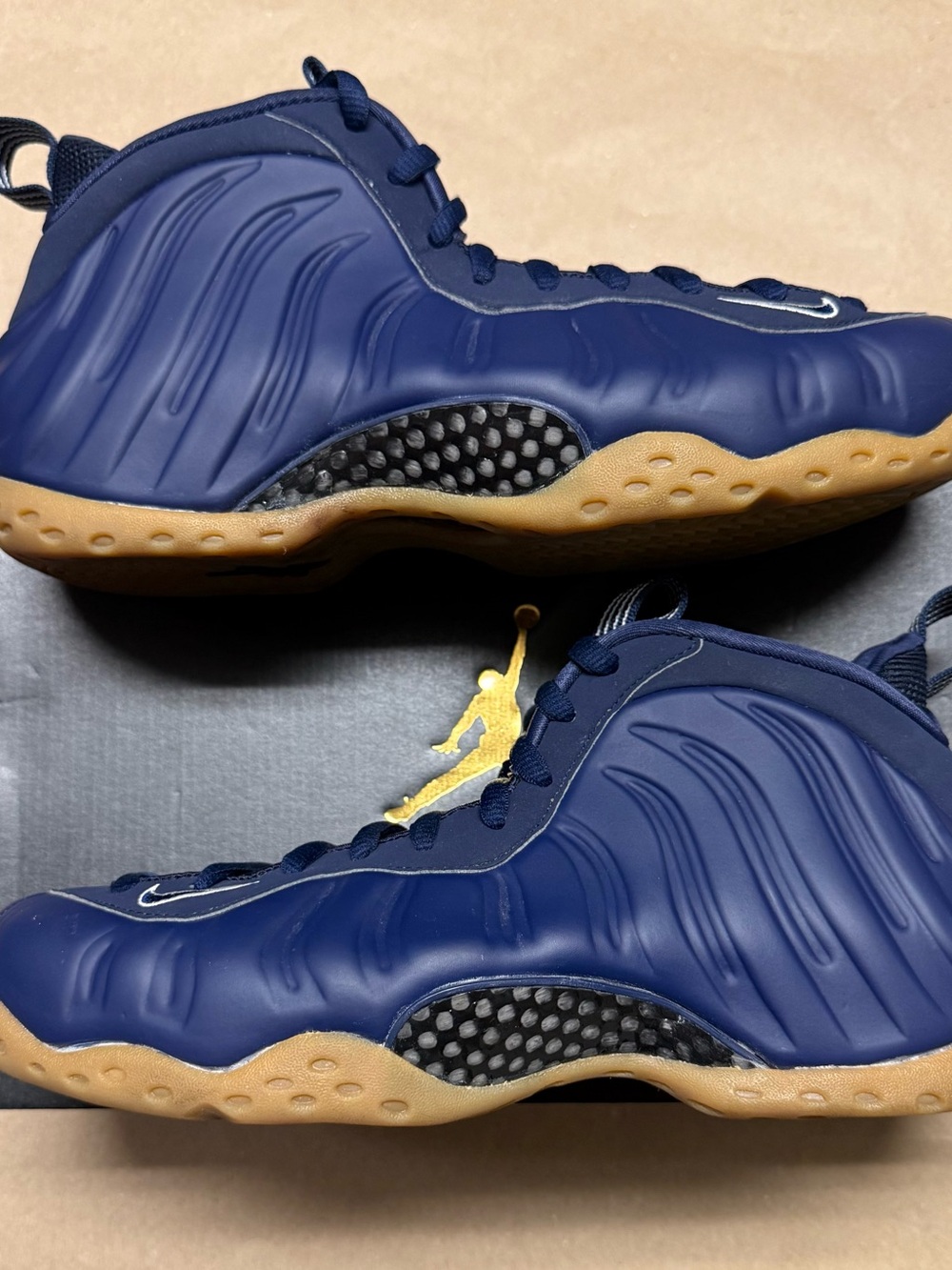 Nike Air Foamposite One Midnight Navy Mens 8.5 Basketball Shoes Rare NDS!